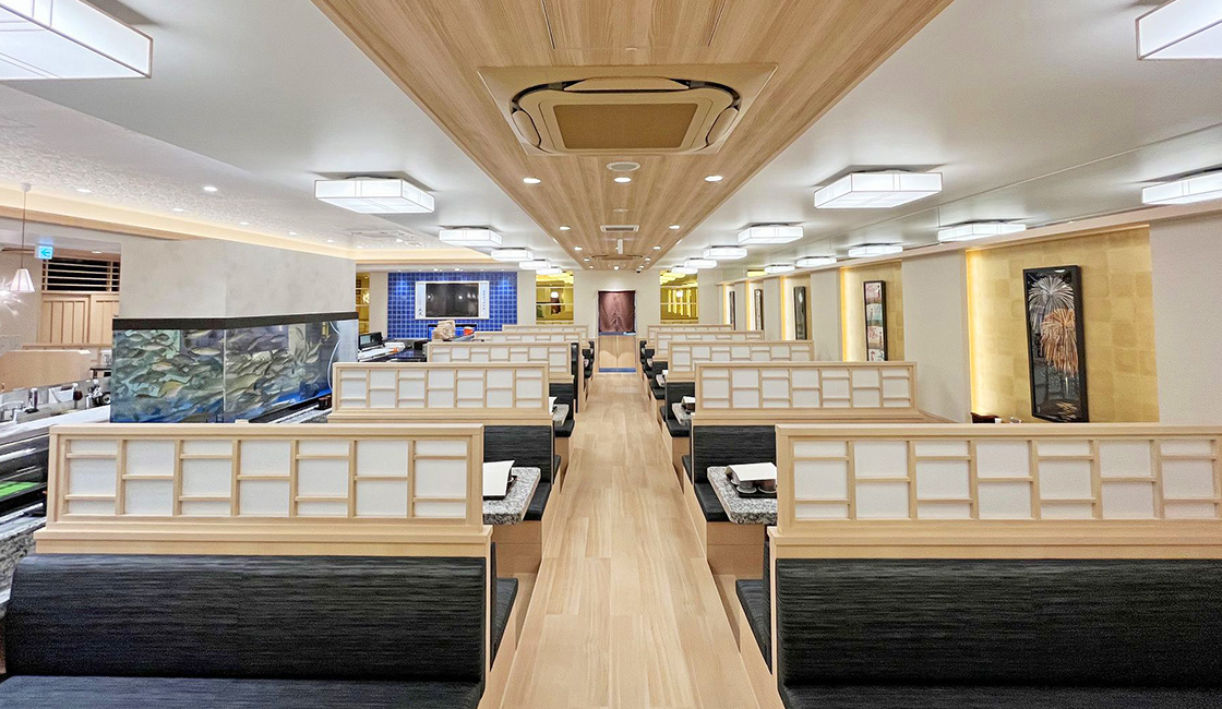 大分市　回転寿司店　新装工事